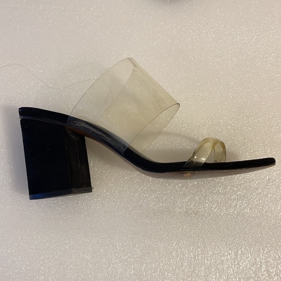 Who What Wear transparent wedge sandals - Picture 1 of 9